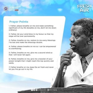 Pastor E.A Adeboye Prayer Points 2022