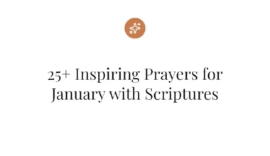 25+ Inspiring Prayers for January with Scriptures