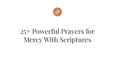 25+ Powerful Prayers for Mercy With Scriptures