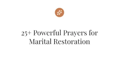 25+ Powerful Prayers for Marital Restoration